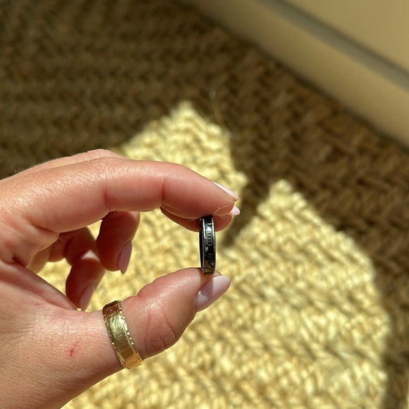 tiffany titanium 4mm 80 37 narror ring - Picture 3 of 12